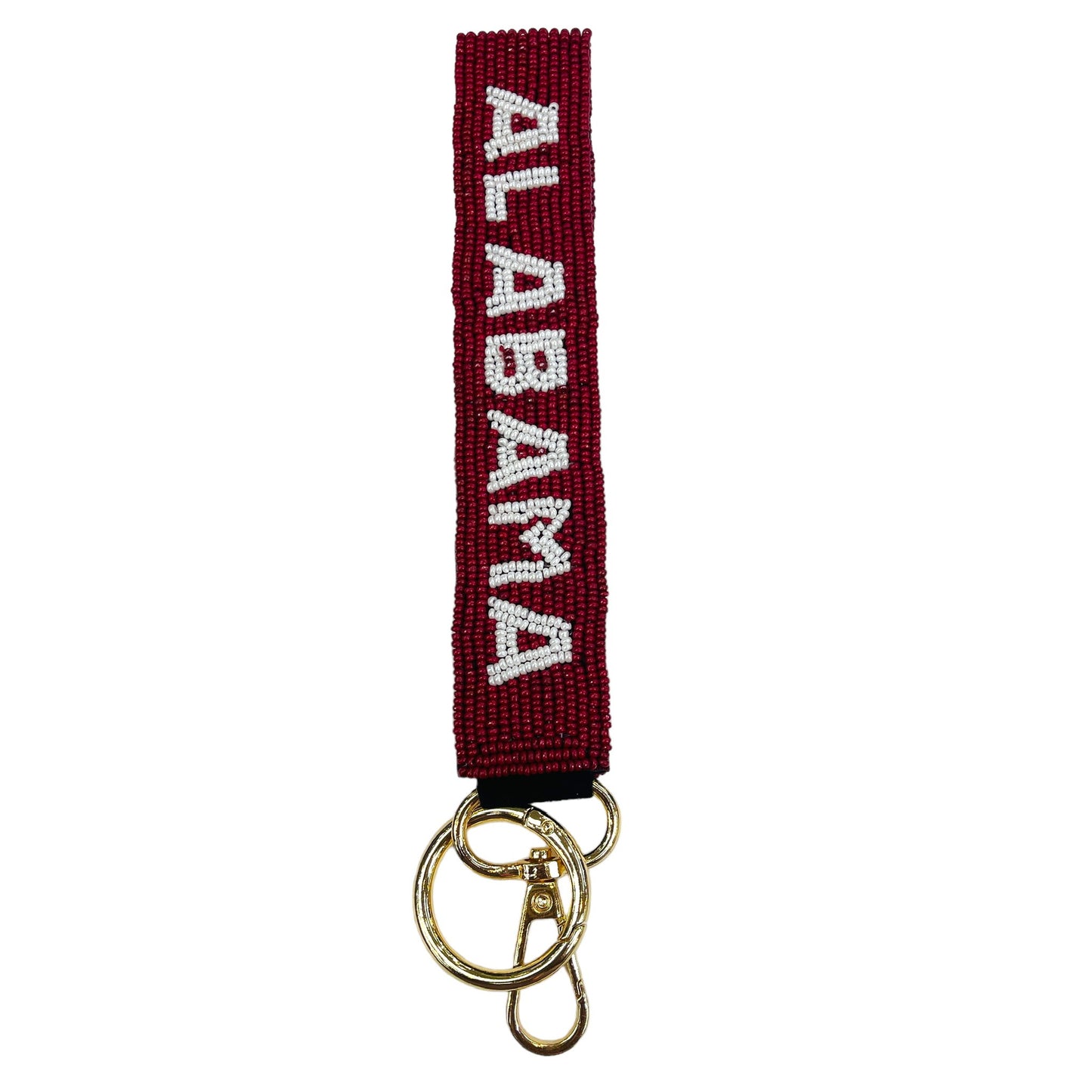 Hand-Beaded State Wristlet Strap