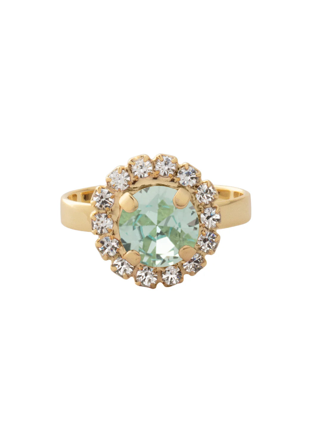 Haute Halo Cocktail Ring - Aquamarine