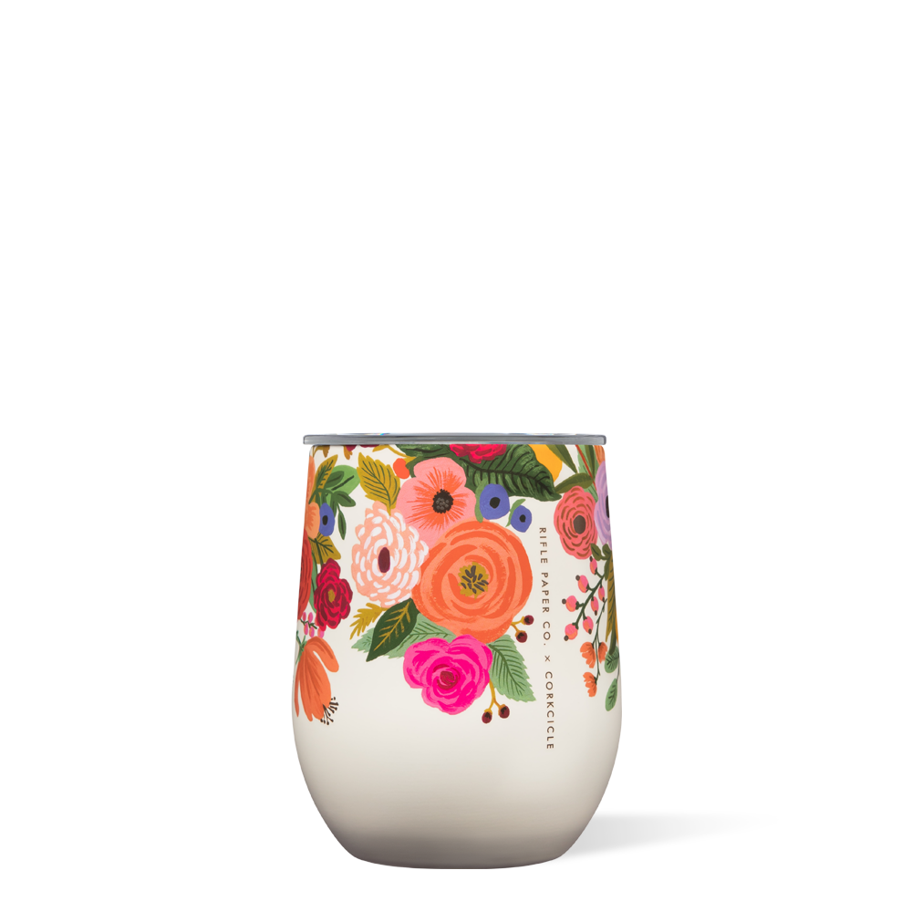 Rifle Paper Co. Stemless 12oz Cup-Garden Party Cream