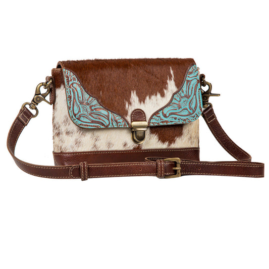 Myra Ridge Morning Glory Leather & Hairon Bag