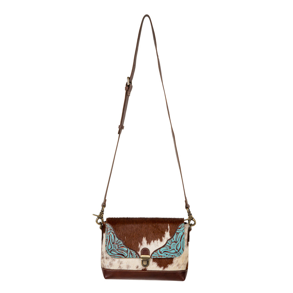 Myra Ridge Morning Glory Leather & Hairon Bag