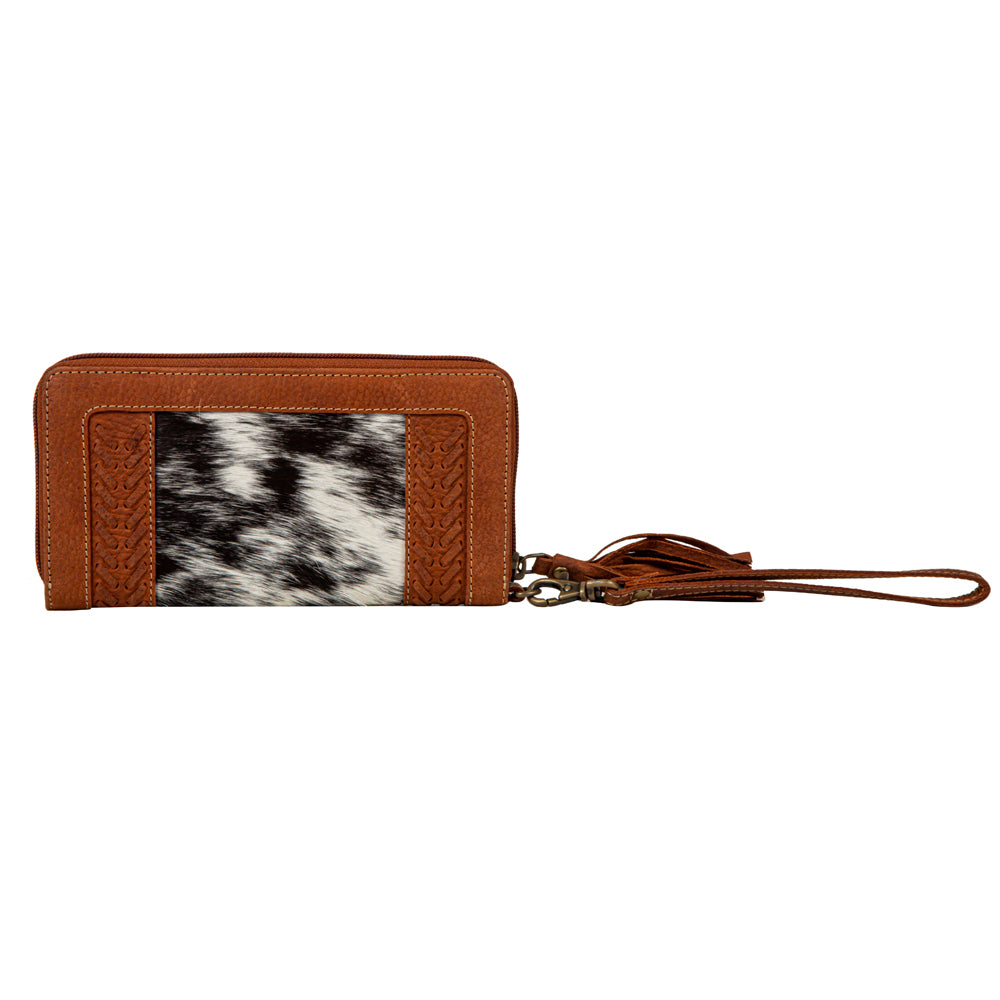 Myra Westward Hairon Hide Accent Wallet