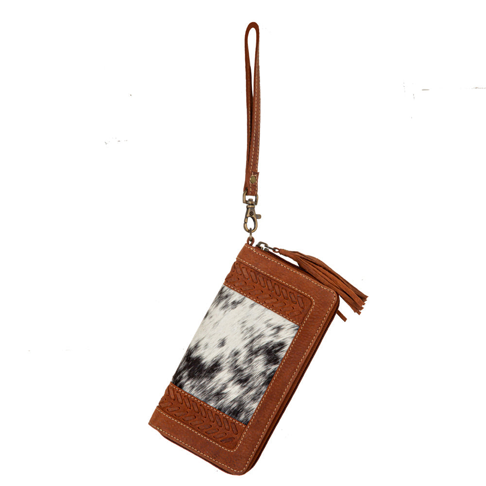 Myra Westward Hairon Hide Accent Wallet