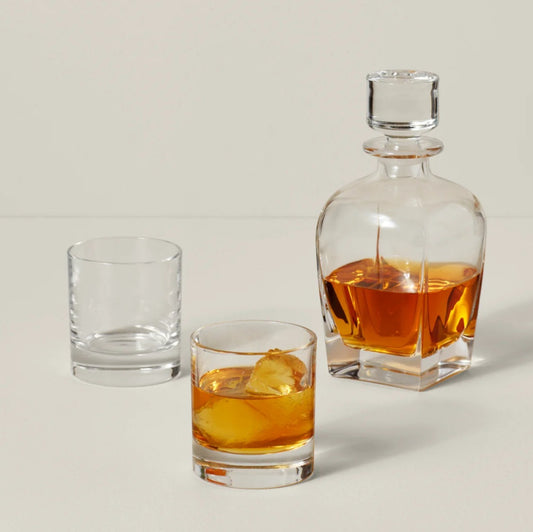 Tuscany Classics 3-Piece Whiskey Decanter & Glass Set
