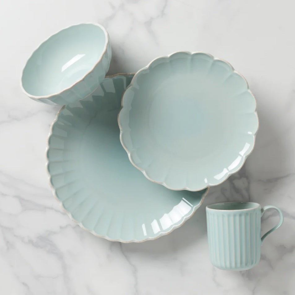 French Perle Scallop 4pps Ice Blue