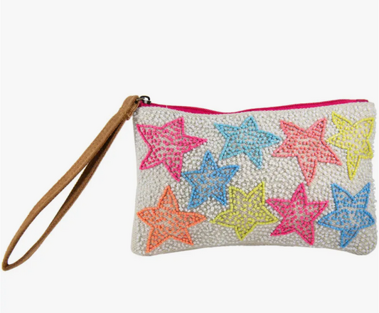 Katydid Beaded Wristlet