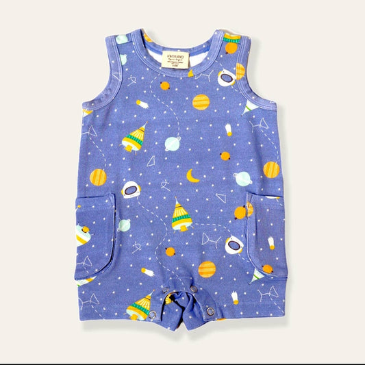 Space Dream Side Pocket Shortie Romper