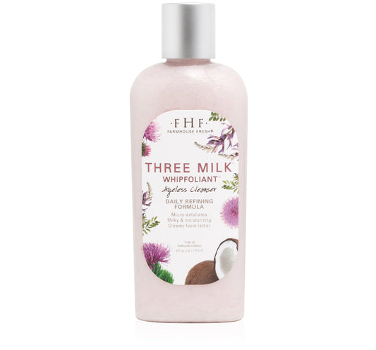 Three Milk Whipfoliant-Ageless Cleanser