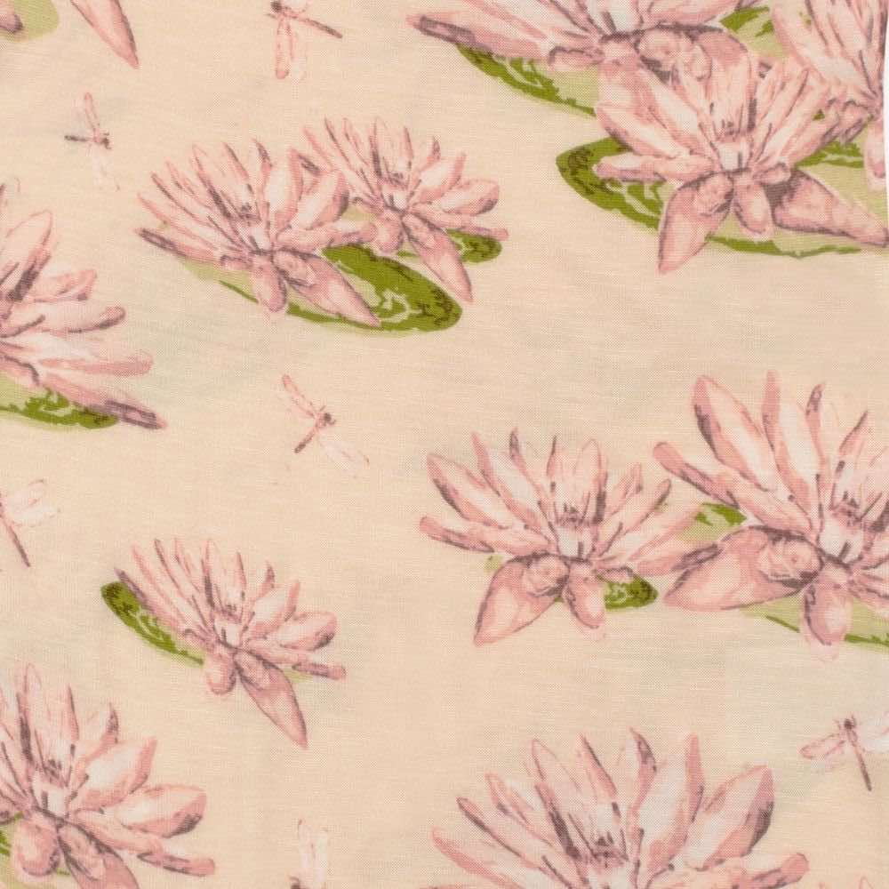 Long Sleeve Bamboo Dress "Water Lily"