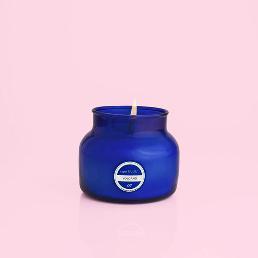 Volcano Signature Petite Blue Jar Candle 8oz