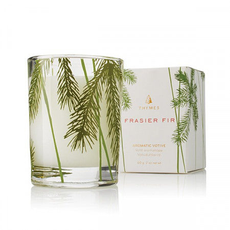 Fraiser Fir Votive Candle Pine Needle Design