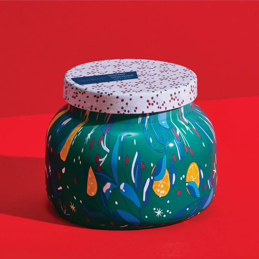 Volcano Holiday Pattern Play Jar Candle 8oz