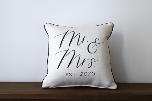 PERSONALIZE ME: Dreamer Mr. & Mrs. Established Pillow