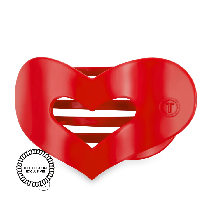 Red Heart Medium Flat Clip