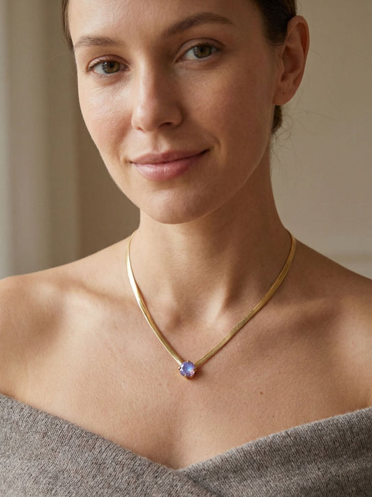 Rowan Pendant Necklace-Cappuccino Delite