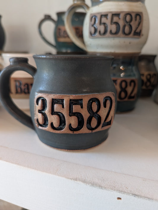 FP Zip code Mugs "35582"