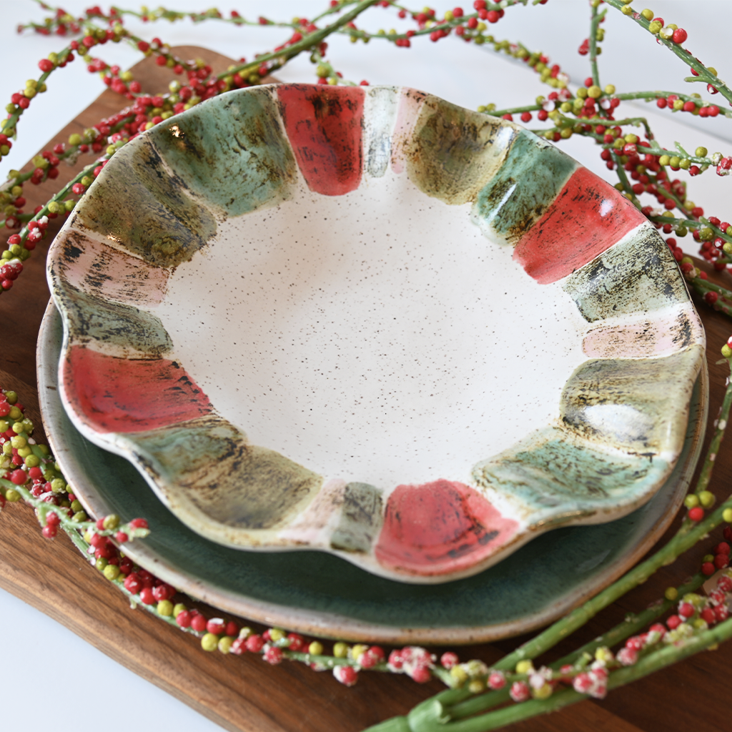 Candy Stripe Mini Freeform Bowl