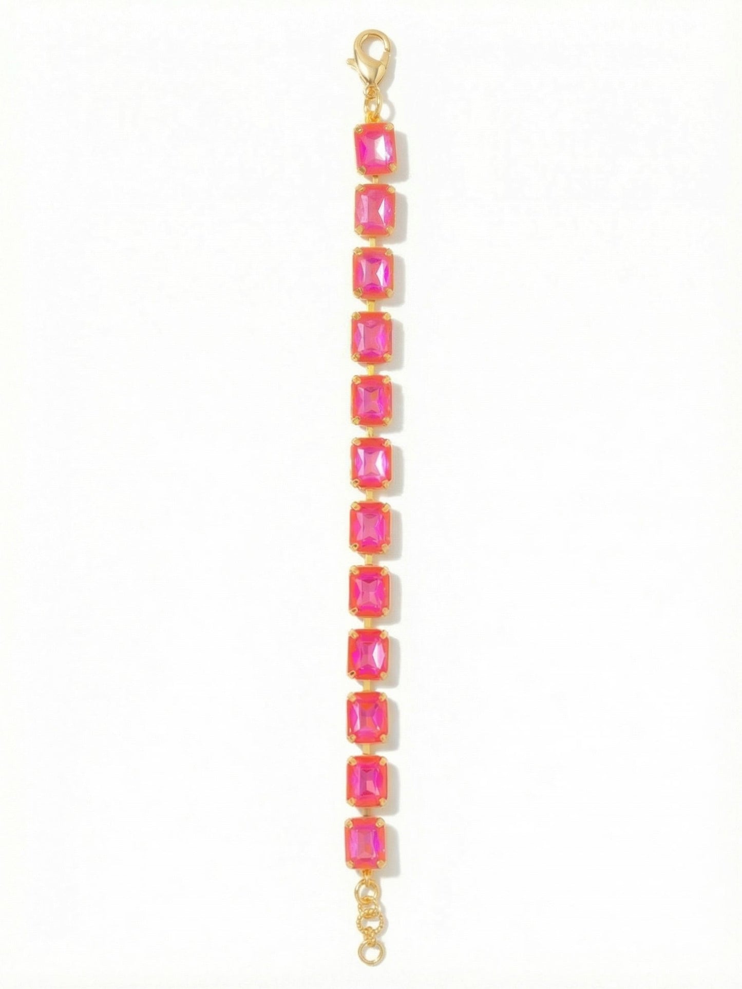 Octavia Repeating Tennis Bracelet-Electric Pink