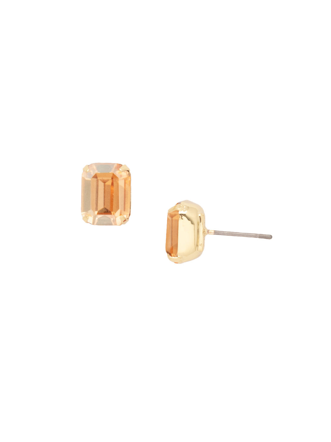 Octavia Stud Earrings - Dark Champagne