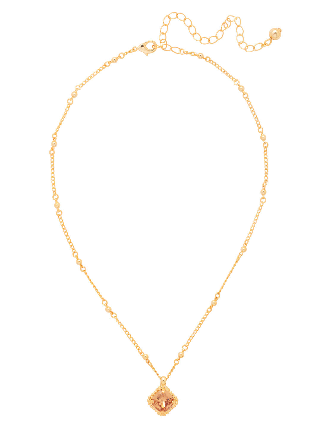 Izzy Decorated Pendant Necklace - Light Colorado