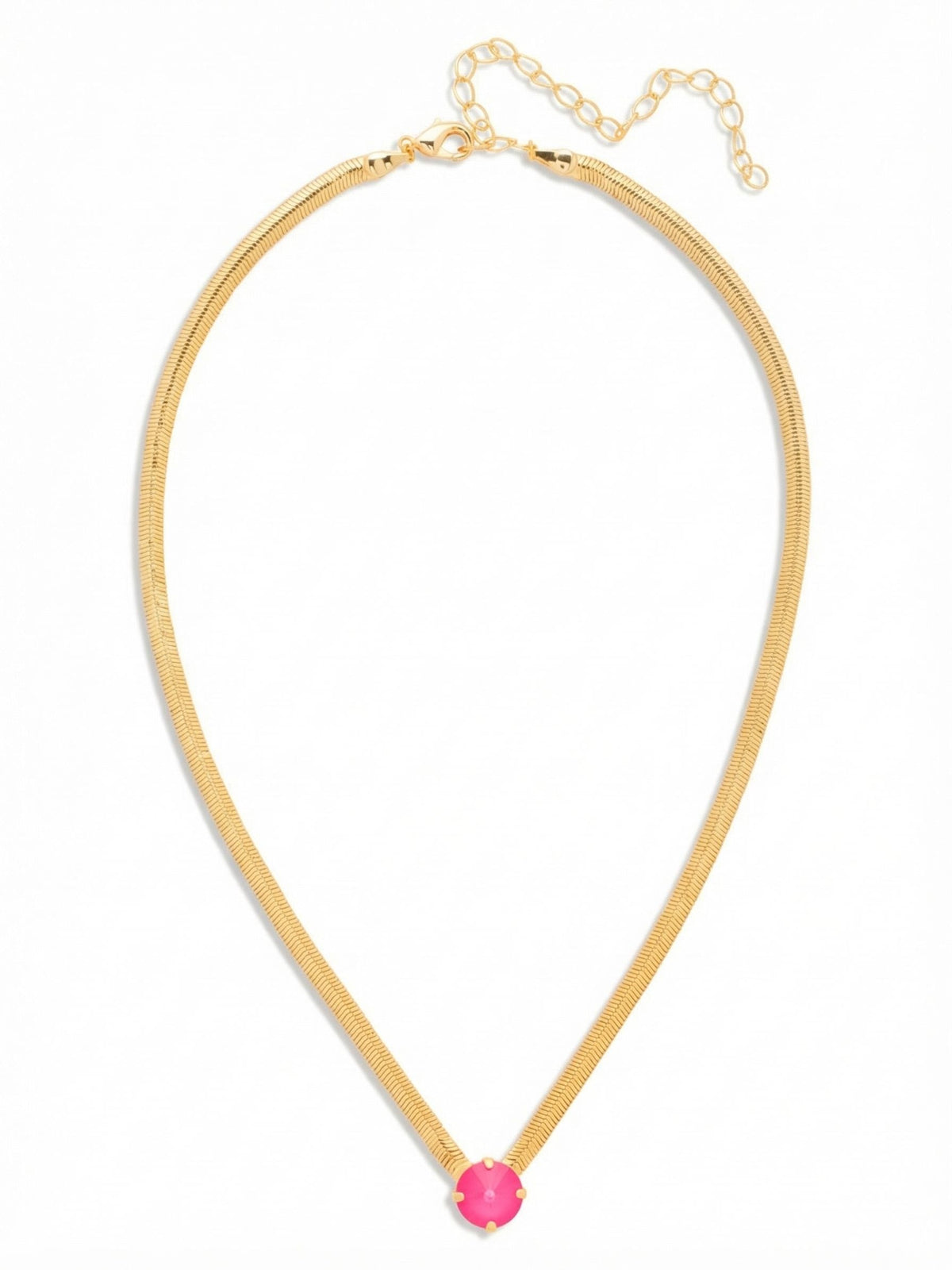 Rowan Pendant Necklace-Electric Pink