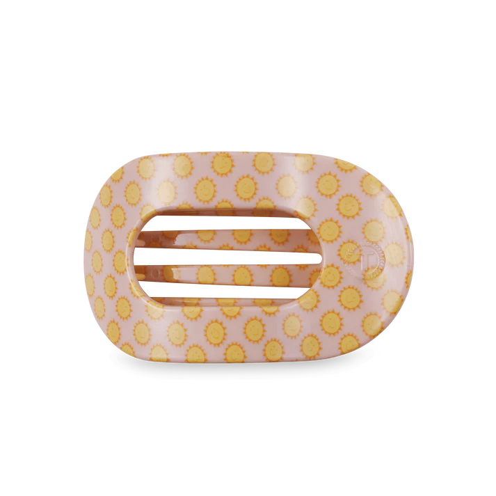 Sunny Days Ahead Medium Flat Round Hair Clip
