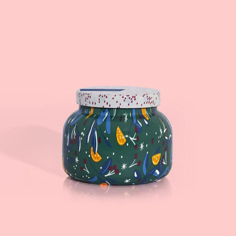 Volcano Holiday Pattern Play Jar Candle 8oz