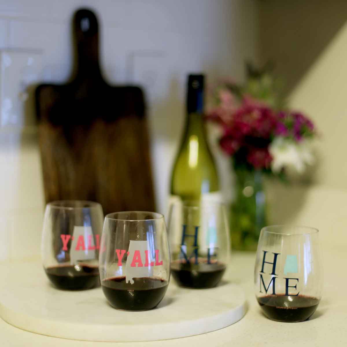 TRS Alabama Ya'll Wine Glass Set
