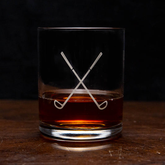 TRS Golf Rocks Glass Set of 4