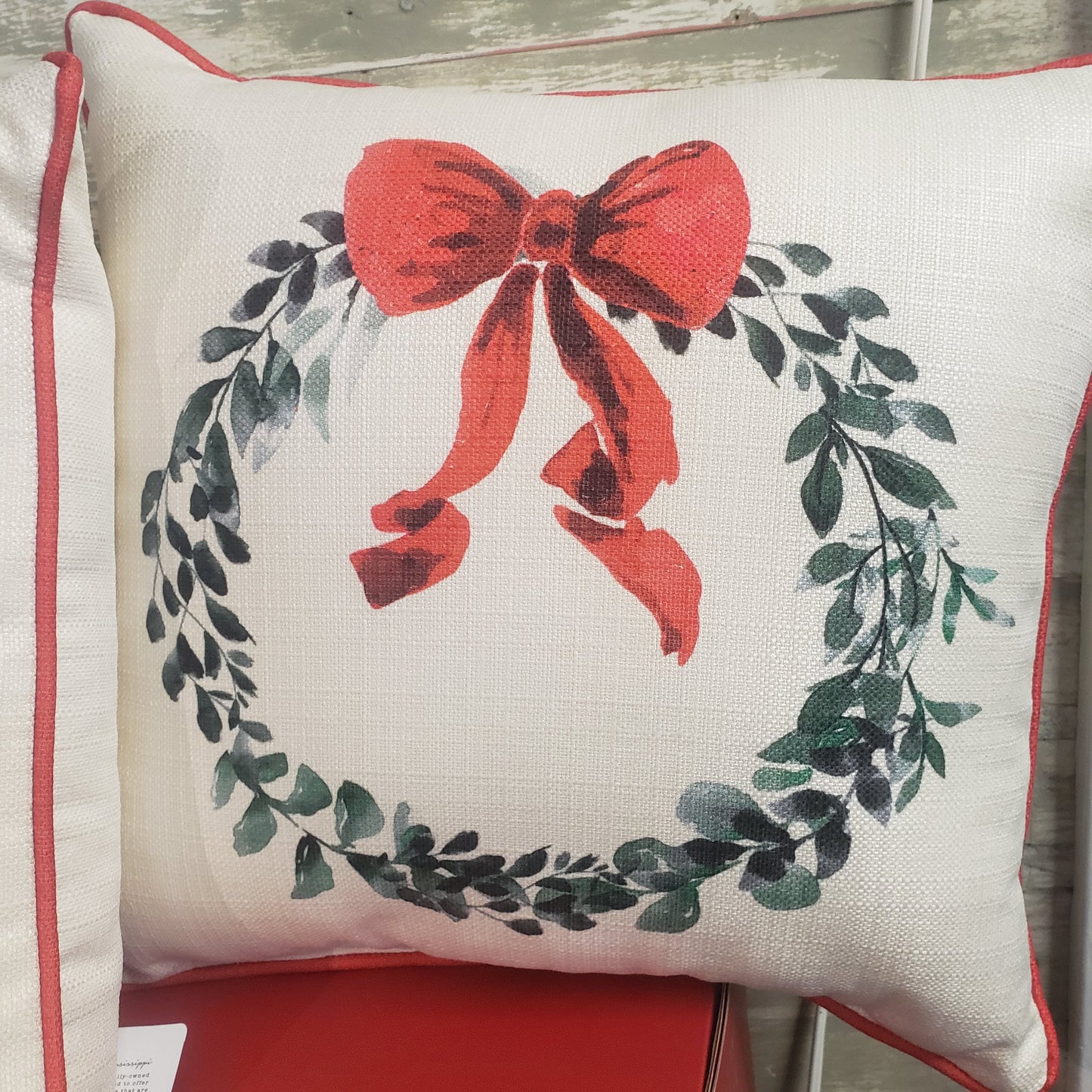 Christmas Wreath Pillow