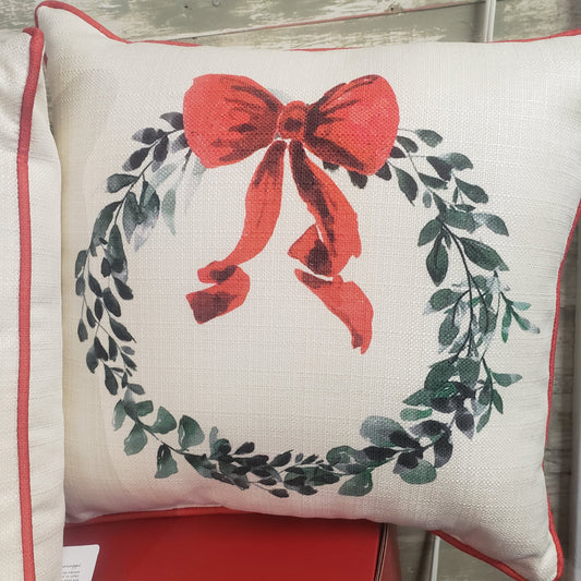 Christmas Wreath Pillow