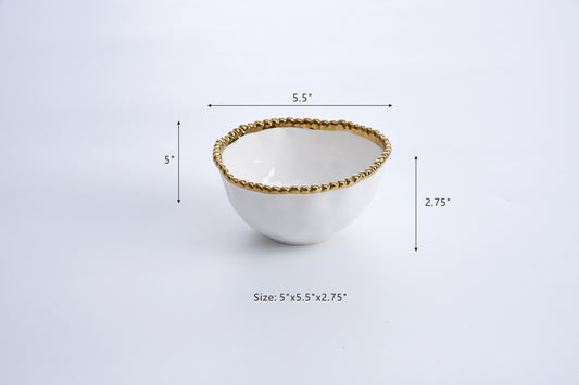 PB Golden Salerno Small Round Bowl