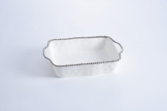 Silver Salerno Rectangular Baking Dish