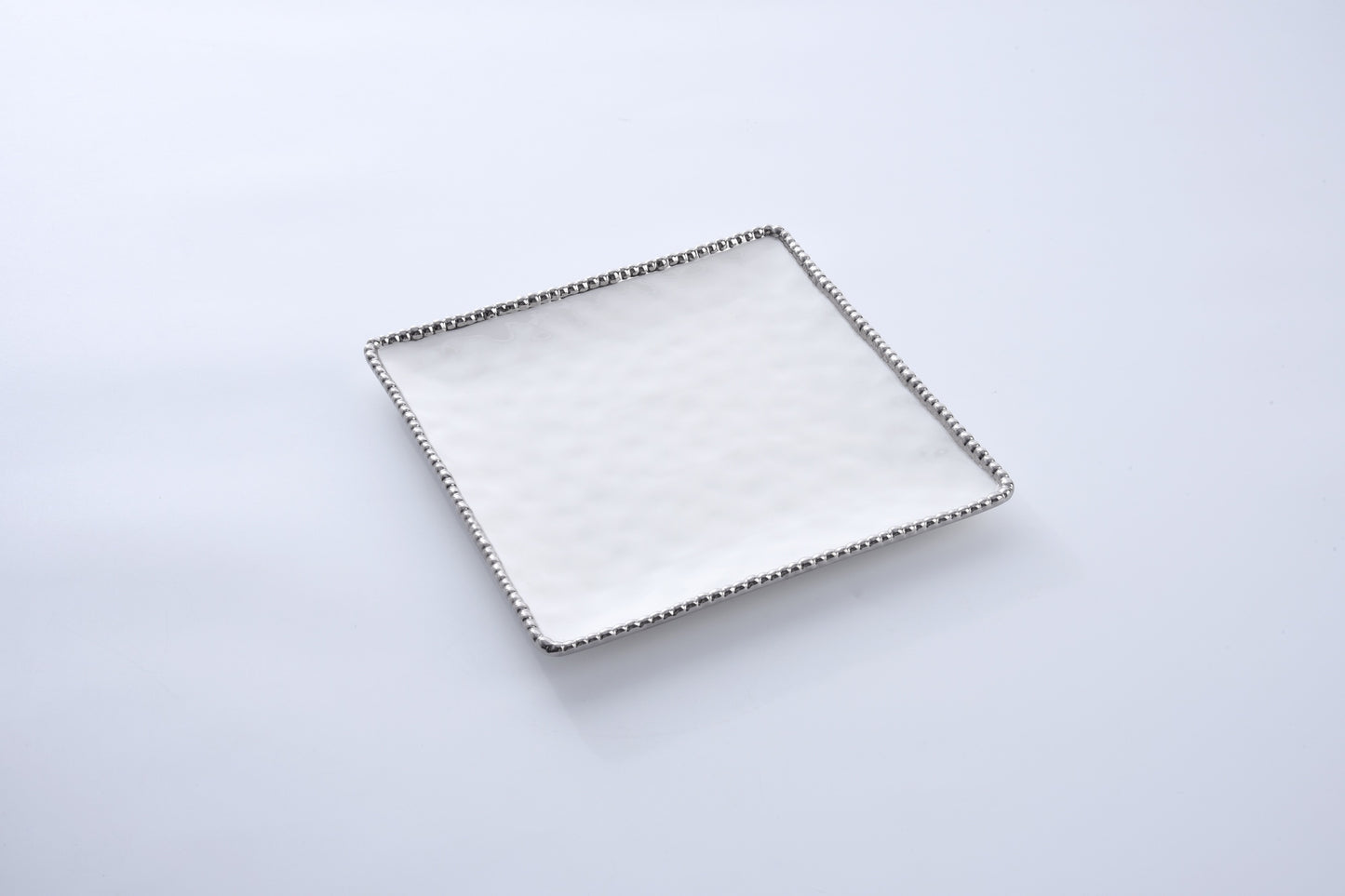 Silver Salerno Square Serving Tray