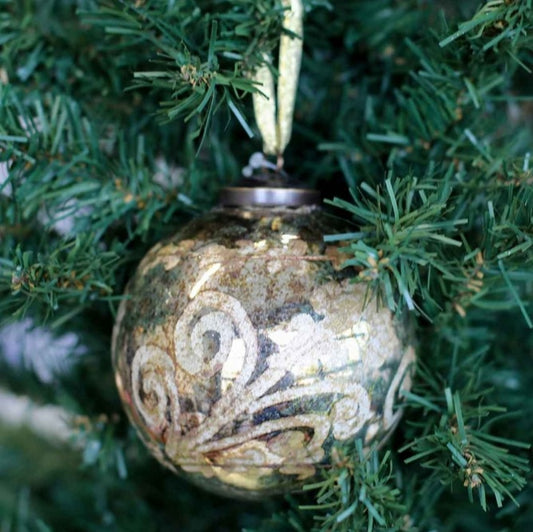 Sturgis Glass Ornament - Antique Silver