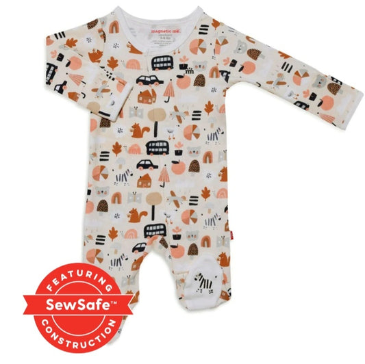 Variety Society Organic Cotton Magnetic Footie