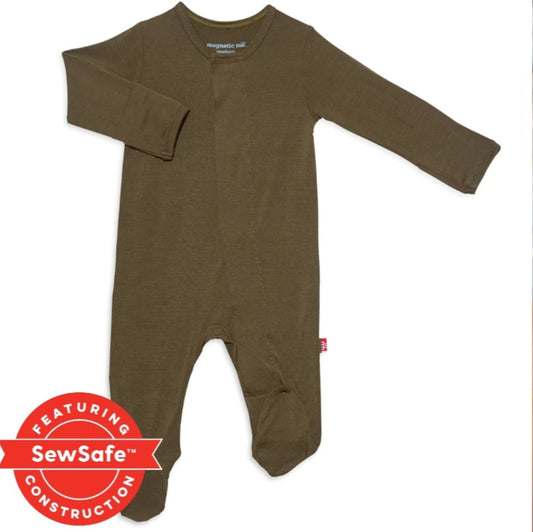 Olive Modal Magnetic Footie