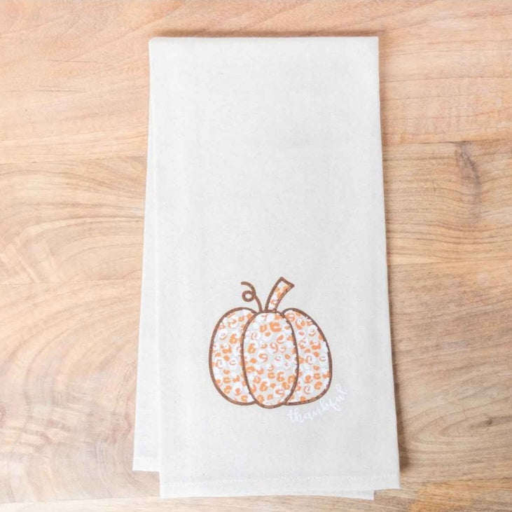 Leopard Pumpkin Hand Towels