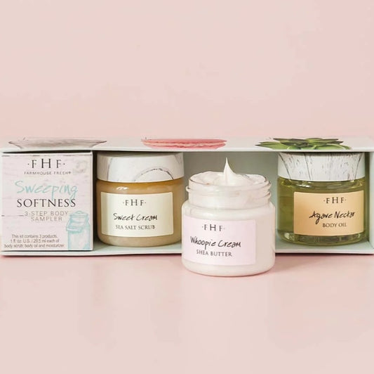 Sweeping Softness 3-Step Body Sampler Set