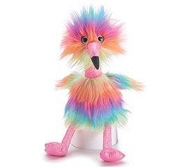 Valentine Colorful Flamingo Plush