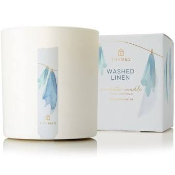 Washed Linen Poured Candle