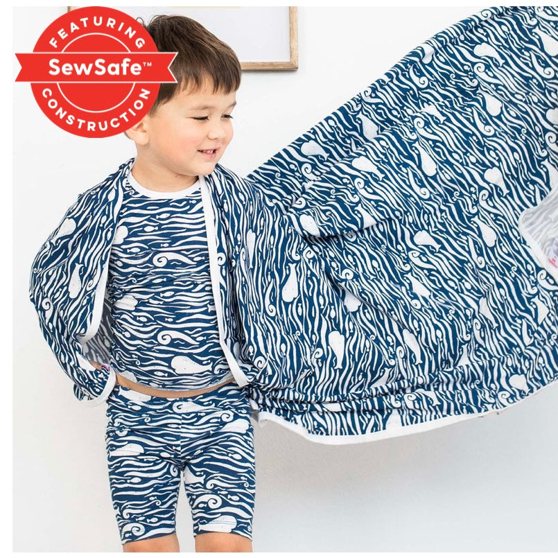 Whale Hello There Comfort Swaddle Blanket