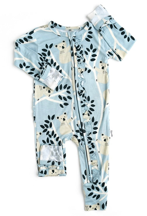 Gigi & Max Ruffle Zipper Onesie