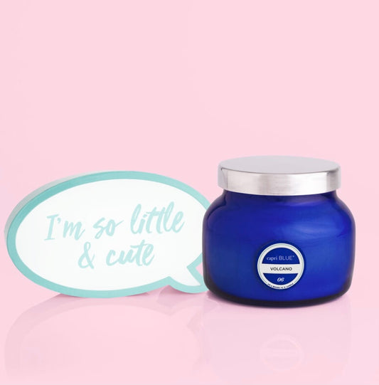 Volcano Signature Blue Jar Candle 19 oz