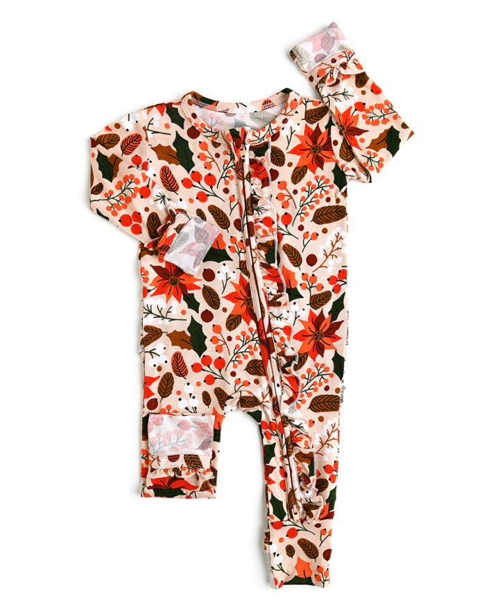 Gigi & Max Ruffle Zipper Onesie