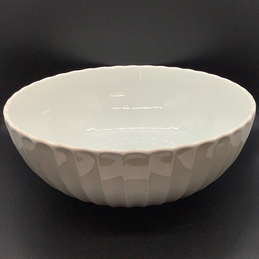 French Perle Scallop Serving Bowl