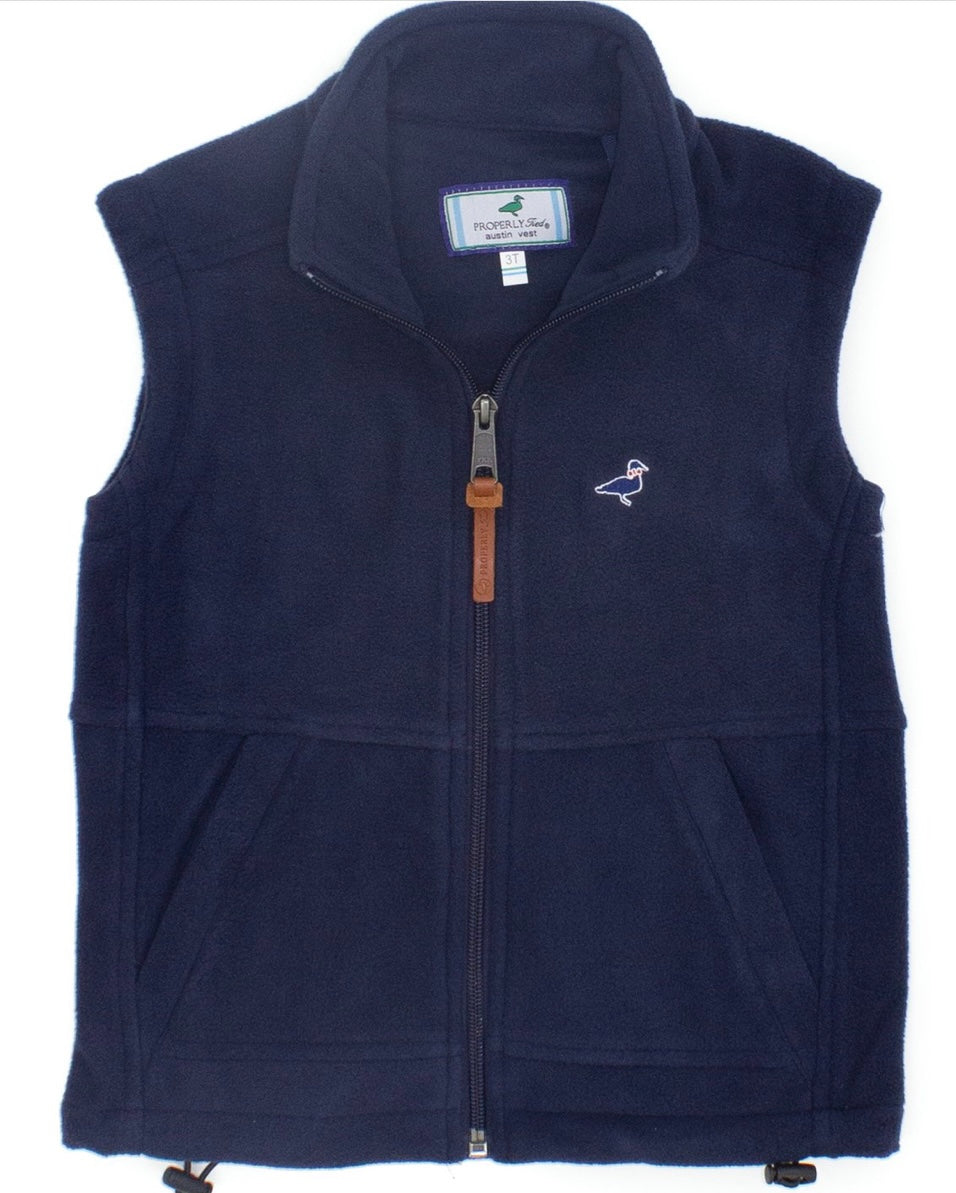 Little Duck Austin Navy Vest