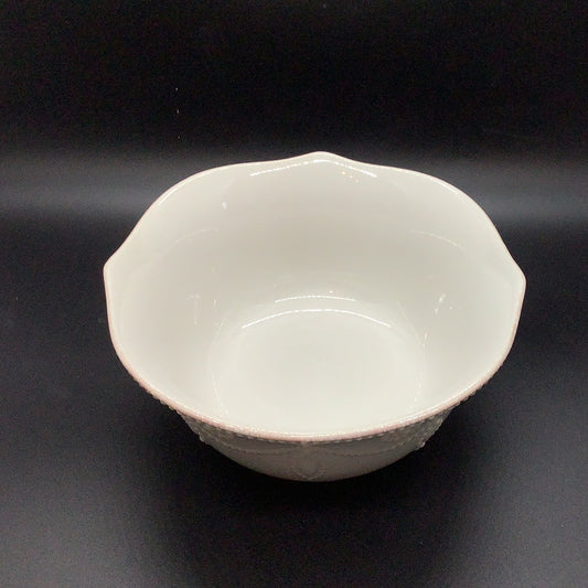 French Perle Bead White AP Bowl