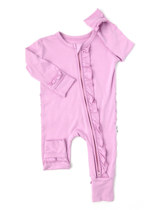 Gigi & Max Ruffle Zipper Onesie
