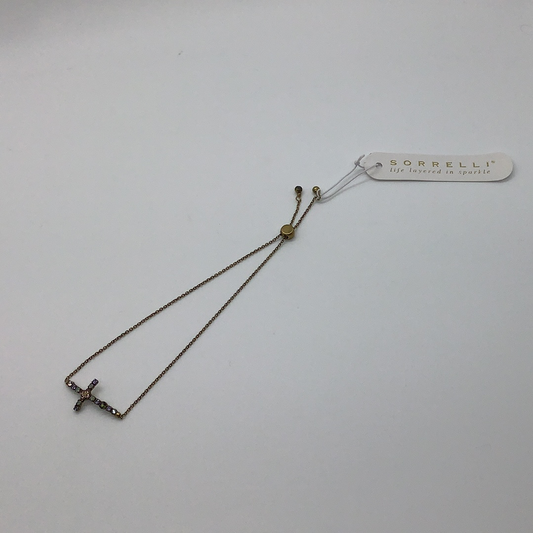 Giovanna Slider Bracelet Iris Bloom Cross Bracelet